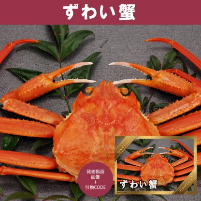 動画で発表！景品セット (ずわいがに 500g～600g) 目録引換コード 発表用動画・画像 [ 二次会|ビンゴ|景品|忘年会|ゴルフコンペ|1.5次会 ] 5大特典付！ - 画像 (2)